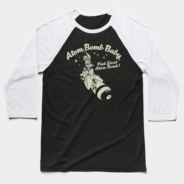 Atom Bomb Baby Baseball T-Shirt by stuff101